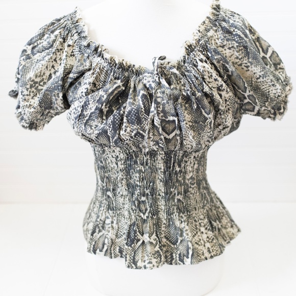 Snakeskin print RANCHO ESTANICIA blouse - Picture 3 of 9
